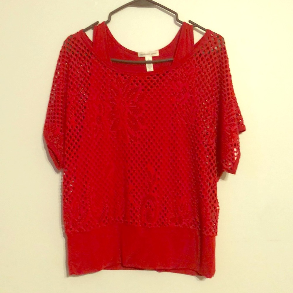 Red blouse